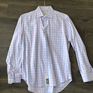 Gitman Bros men’s button down blue and purple